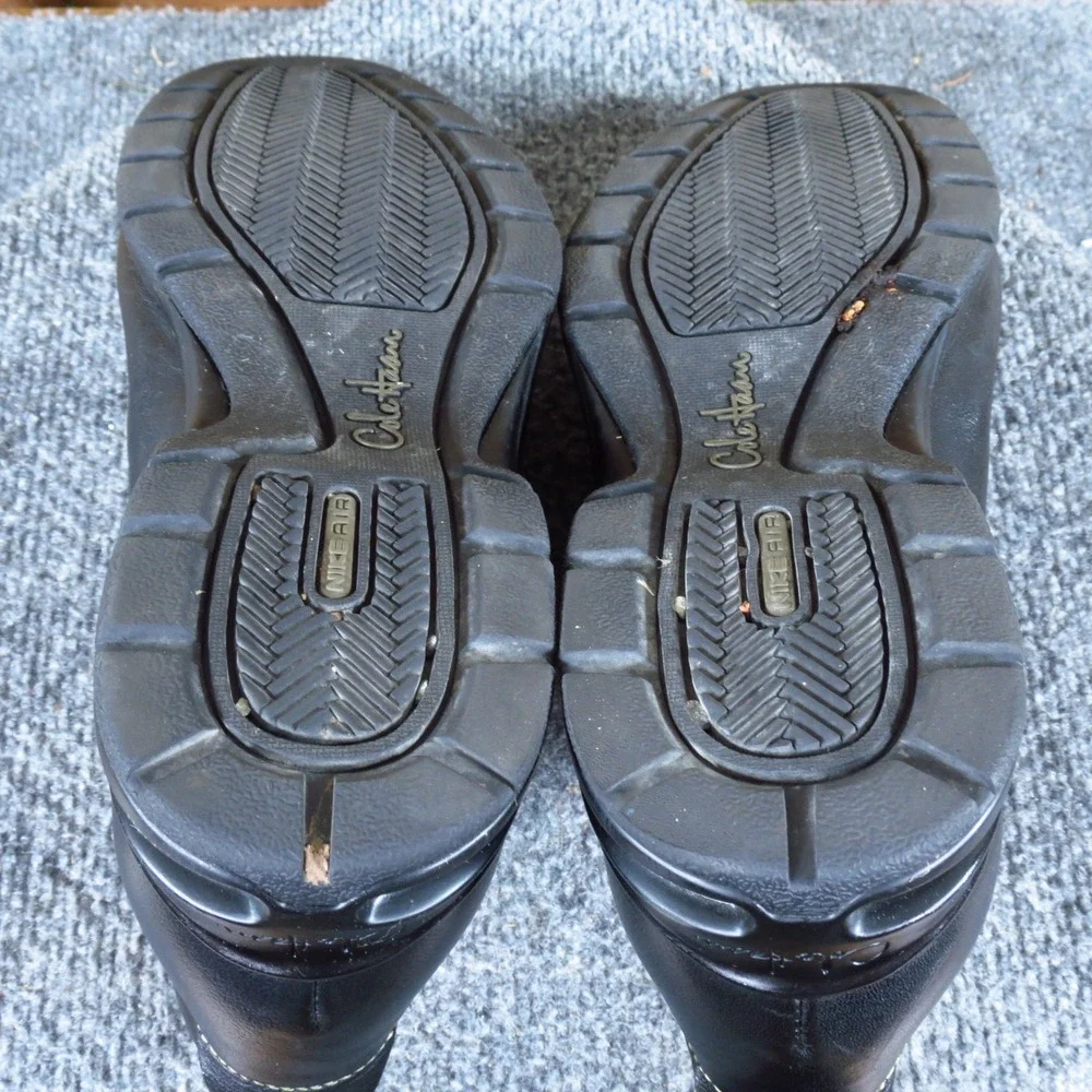Cole‎ Haan C06505 Mens NikeAir Loafers Size 9 Wide Dress Casual Black Leather